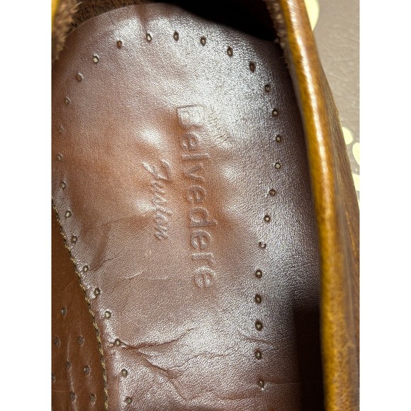 Belvedere Fusion Evaldo 11M Almond Deer Alligator Leg Leather Loafers F25VNPJ main image 4